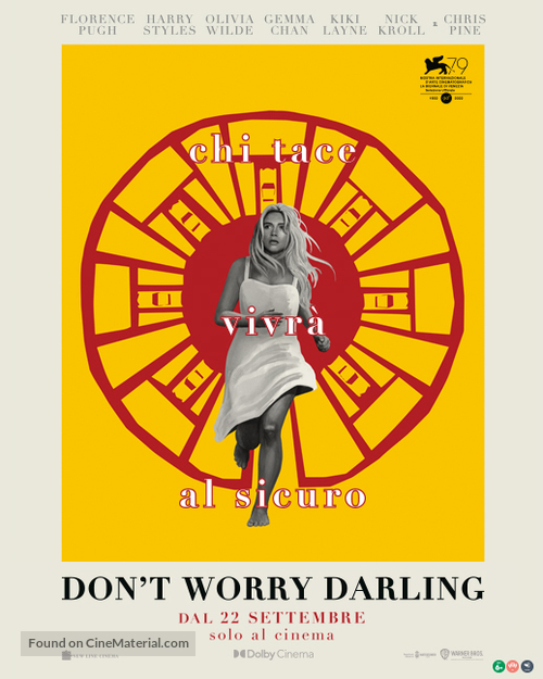 Don&#039;t Worry Darling - Italian Movie Poster