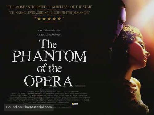 The Phantom Of The Opera - British Movie Poster