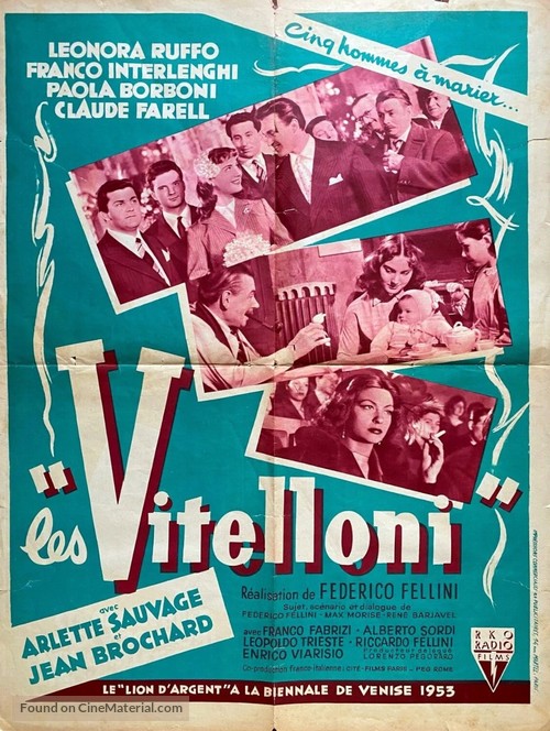 I vitelloni - French Movie Poster