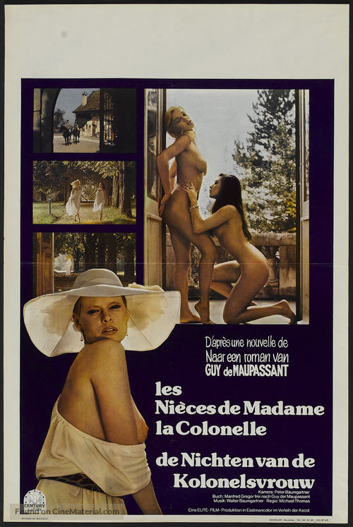 Die Nichten der Frau Oberst - Belgian Movie Poster