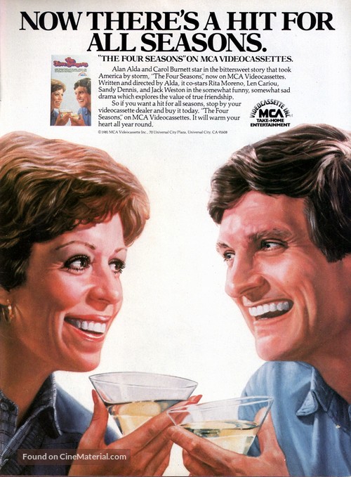 Get The Four Seasons 1981 Movie Poster For Android Free Wallpaper The Four Seasons 1981 Movie Poster Desktop Wallpaper