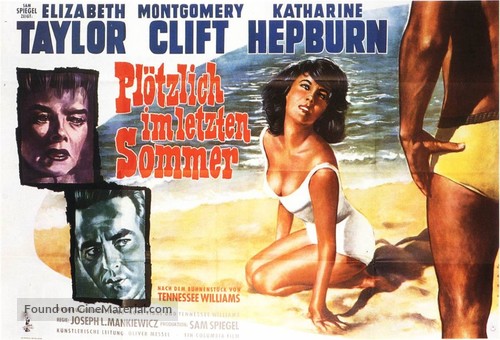 Suddenly, Last Summer - German Movie Poster