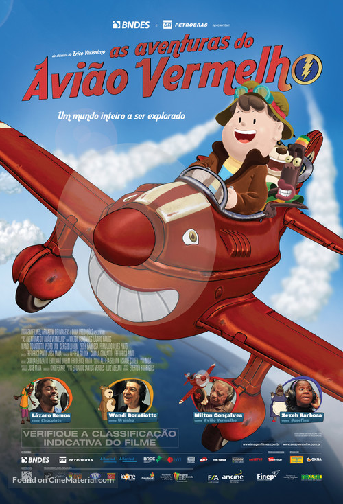 As Aventuras do Avi&atilde;o Vermelho - Brazilian Movie Poster