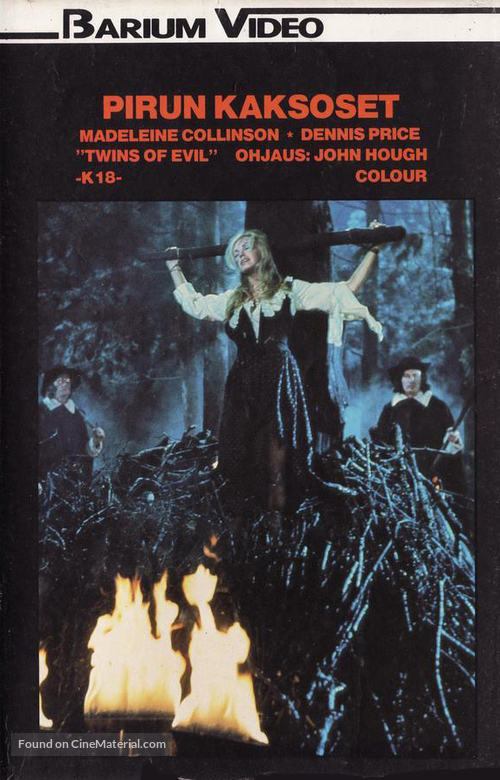 Twins of Evil - Finnish VHS movie cover
