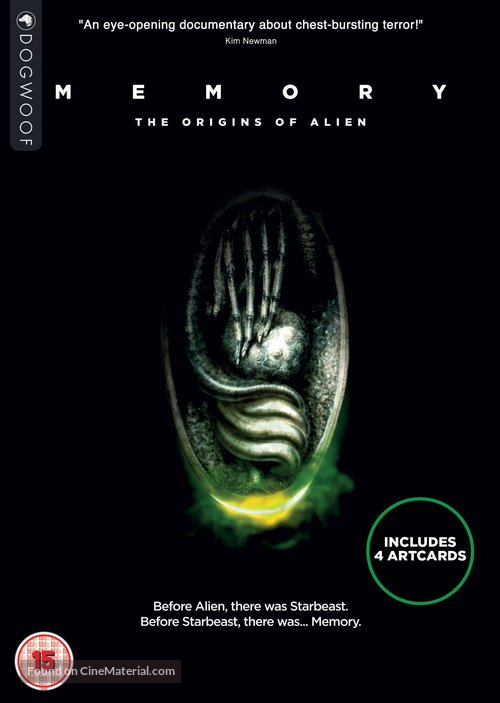 Memory: The Origins of Alien - British DVD movie cover