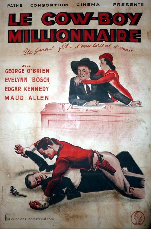 The Cowboy Millionaire - French Movie Poster
