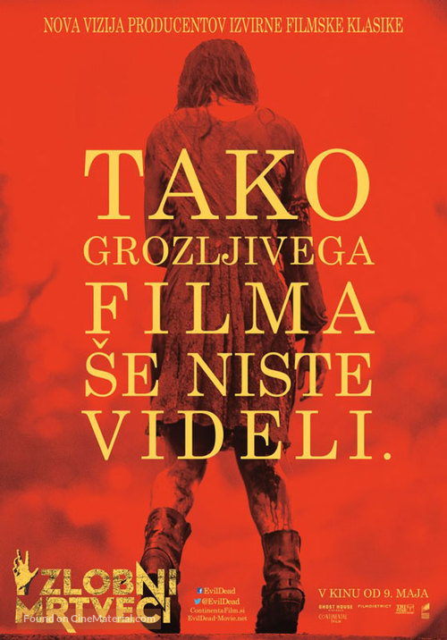 Evil Dead - Slovenian Movie Poster