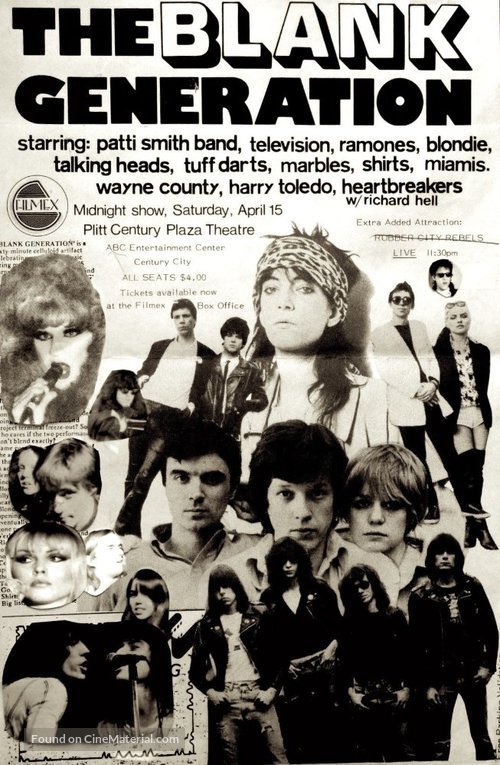 The Blank Generation - Movie Poster