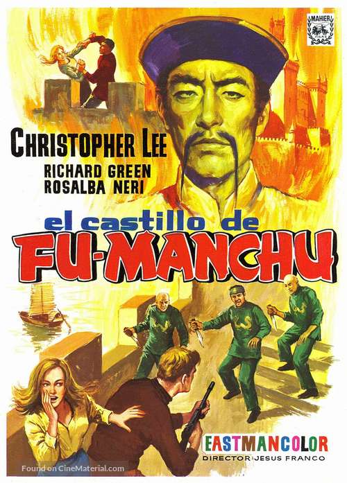 The Castle of Fu Manchu - Spanish Movie Poster