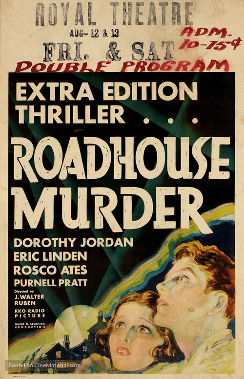 The Roadhouse Murder - Movie Poster