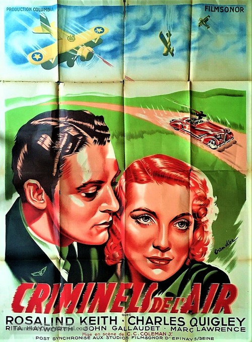 Criminals of the Air - French Movie Poster