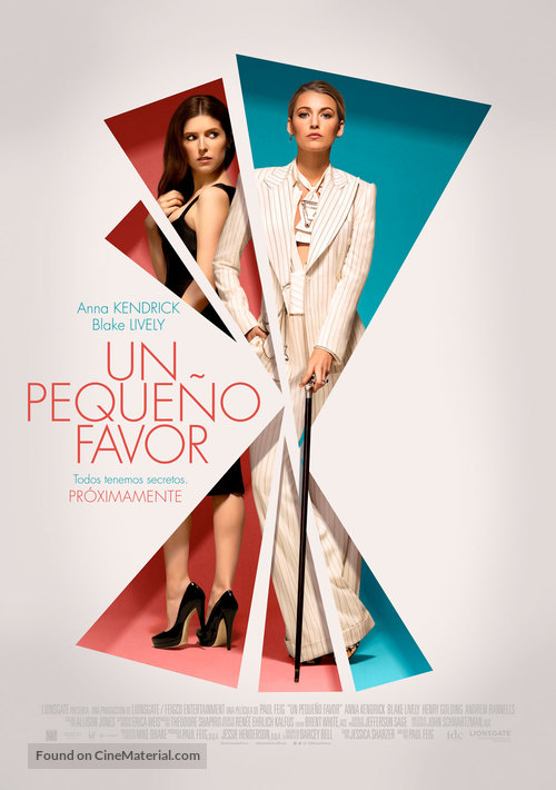 A Simple Favor - Peruvian Movie Poster