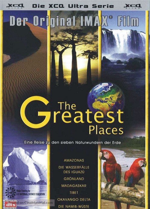 The Greatest Places - German DVD movie cover