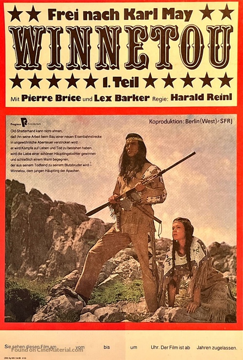 Winnetou - 1. Teil - German Movie Poster