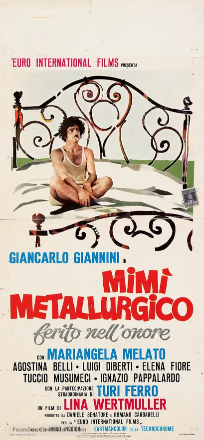 Mim&igrave; metallurgico ferito nell&#039;onore - Italian Movie Poster