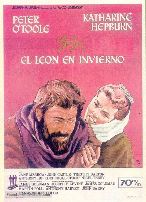 The Lion in Winter - Spanish Movie Poster