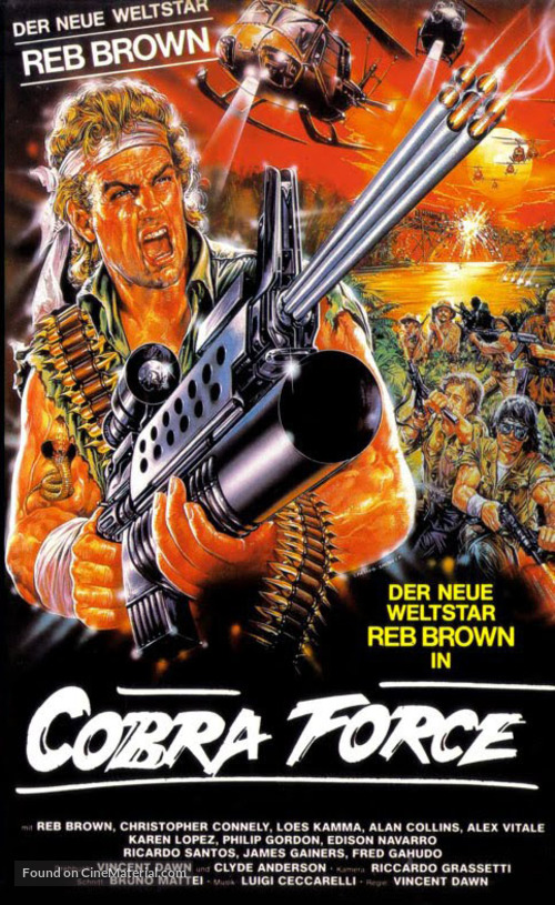 Strike Commando - German VHS movie cover