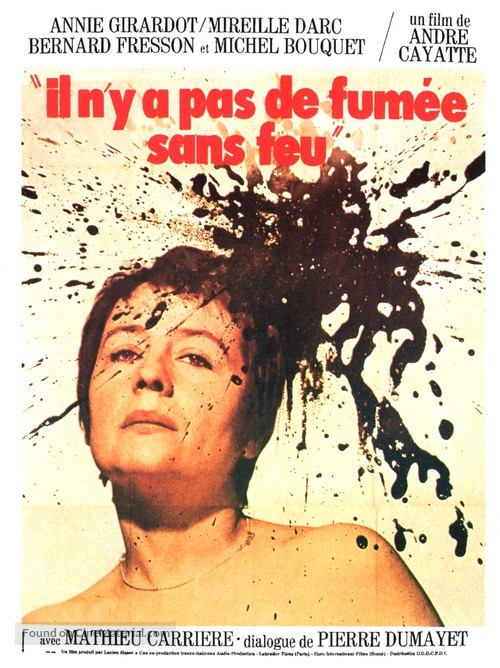 Il n&#039;y a pas de fum&eacute;e sans feu - French Movie Poster