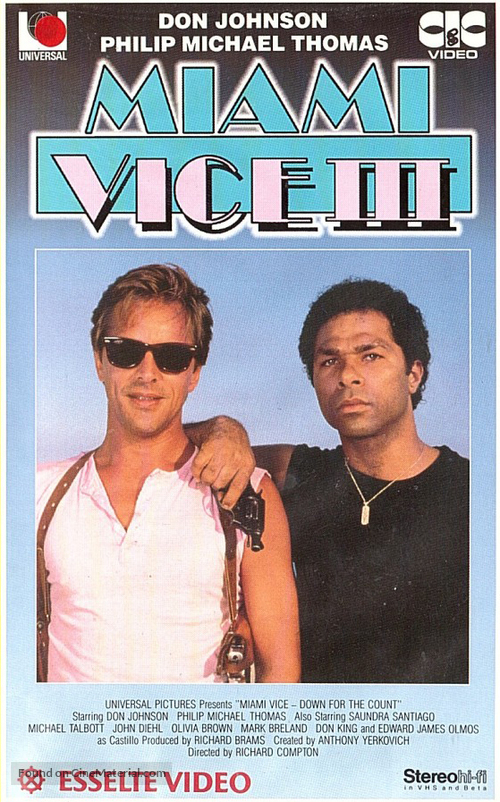 &quot;Miami Vice&quot; - Finnish VHS movie cover
