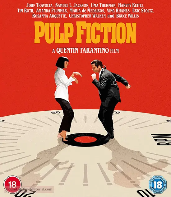 Pulp Fiction (1994) British movie cover