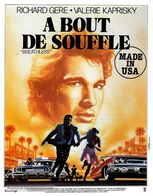 Breathless - French Movie Poster