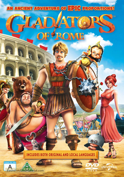 Gladiatori di Roma - Danish DVD movie cover