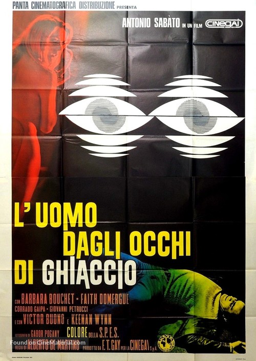 L&#039;uomo dagli occhi di ghiaccio - Italian Movie Poster