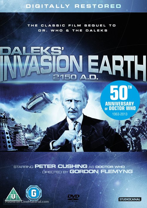 Daleks&#039; Invasion Earth: 2150 A.D. - British DVD movie cover