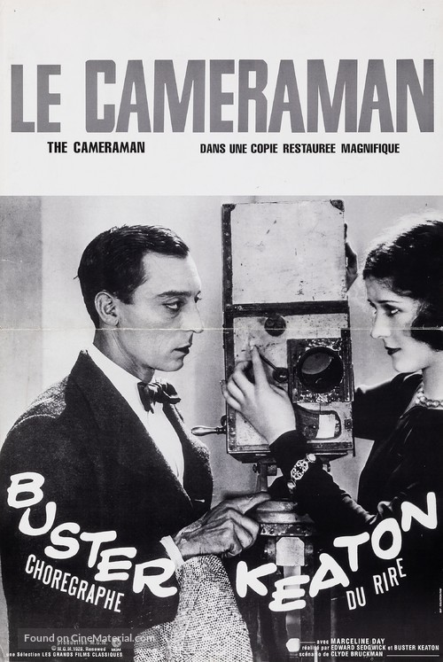 The Cameraman - French Re-release movie poster