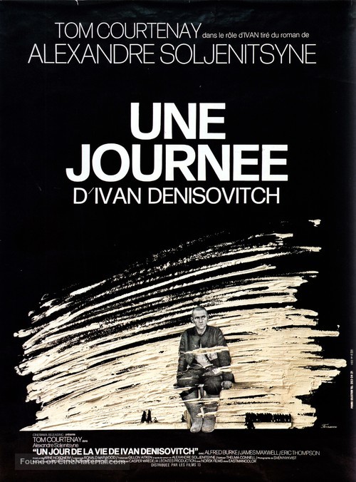 One Day in the Life of Ivan Denisovich - French Movie Poster