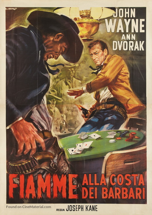 Flame of Barbary Coast - Italian Movie Poster