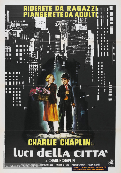 City Lights - Italian Theatrical movie poster
