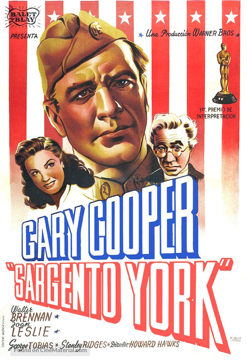 Sergeant York - Spanish Movie Poster