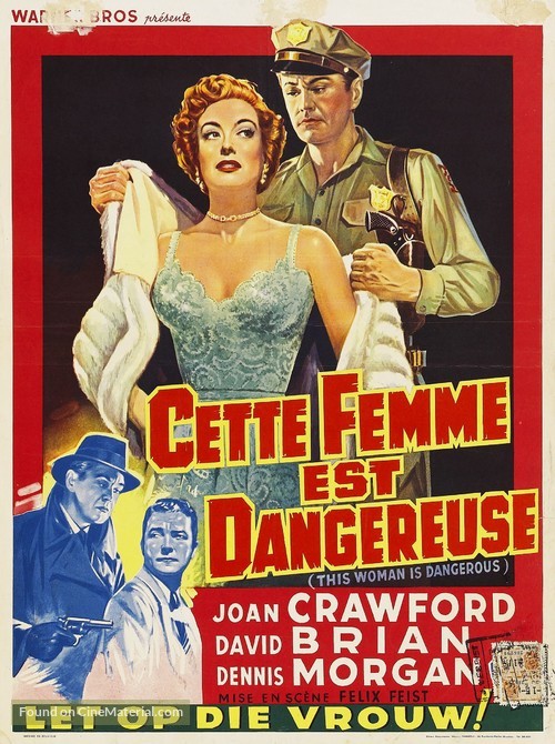 This Woman Is Dangerous - Belgian Movie Poster