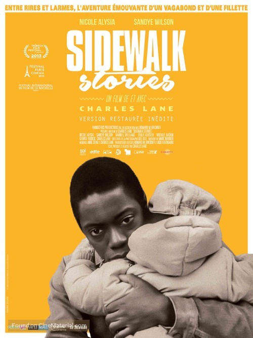 Sidewalk Stories - French Re-release movie poster