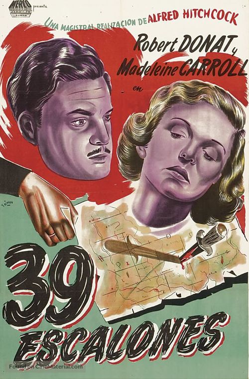 The 39 Steps - Argentinian Movie Poster