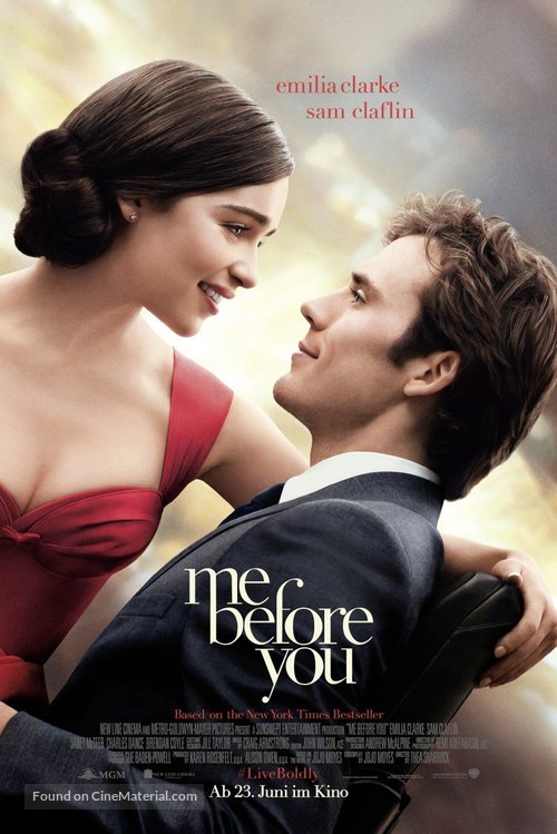 Me Before You - Swiss Movie Poster