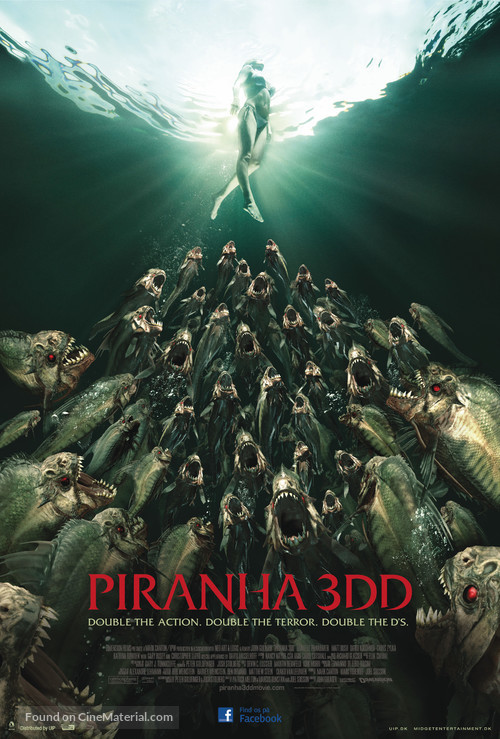 Piranha 3DD - Danish Movie Poster