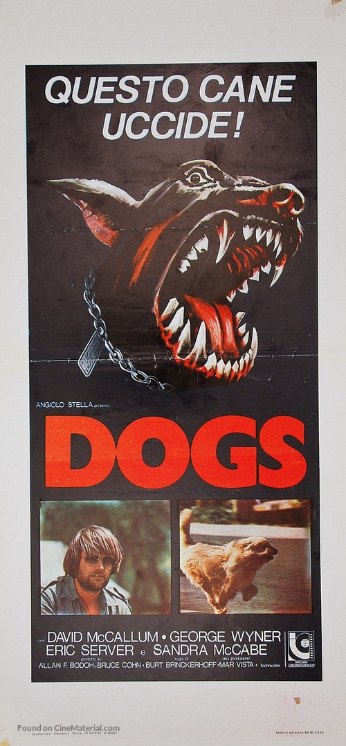 Dogs - Italian Movie Poster