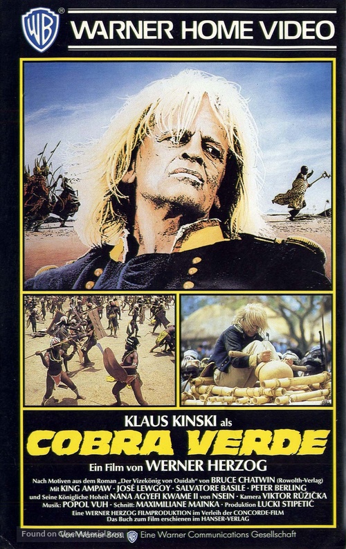 Cobra Verde - German VHS movie cover