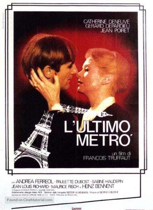 Le dernier m&eacute;tro - Italian Movie Poster