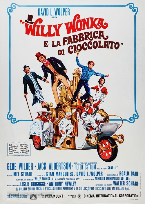 Willy Wonka &amp; the Chocolate Factory - Italian Movie Poster