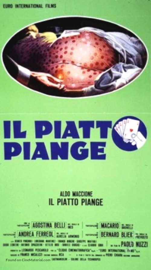 Il piatto piange - Italian Movie Poster