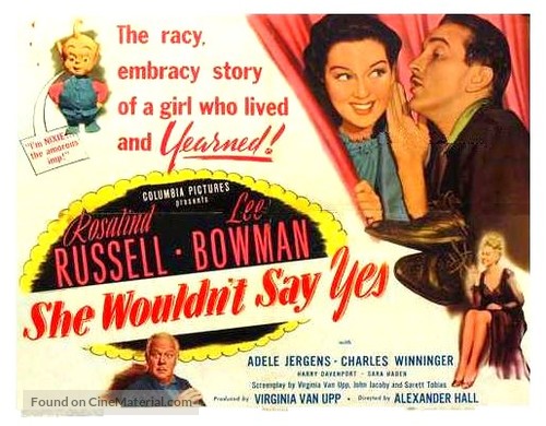 She Wouldn&#039;t Say Yes - Movie Poster