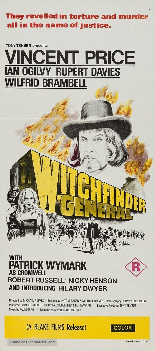 Witchfinder General - Australian Movie Poster