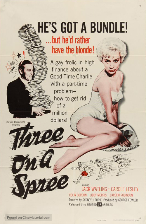 Three on a Spree - British Movie Poster