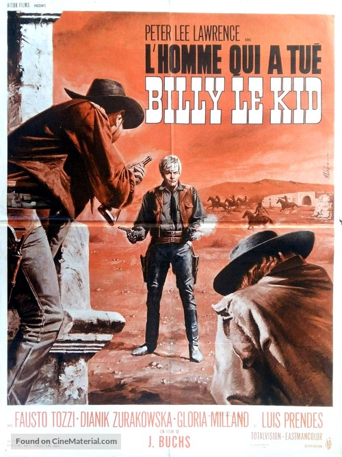 El hombre que mat&oacute; a Billy el Ni&ntilde;o - French Movie Poster