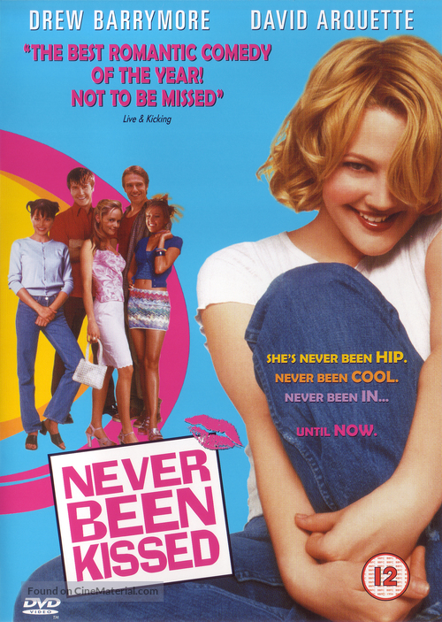 Never Been Kissed - British DVD movie cover