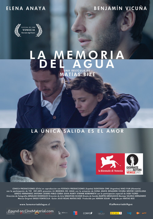 La memoria del agua - Chilean Movie Poster