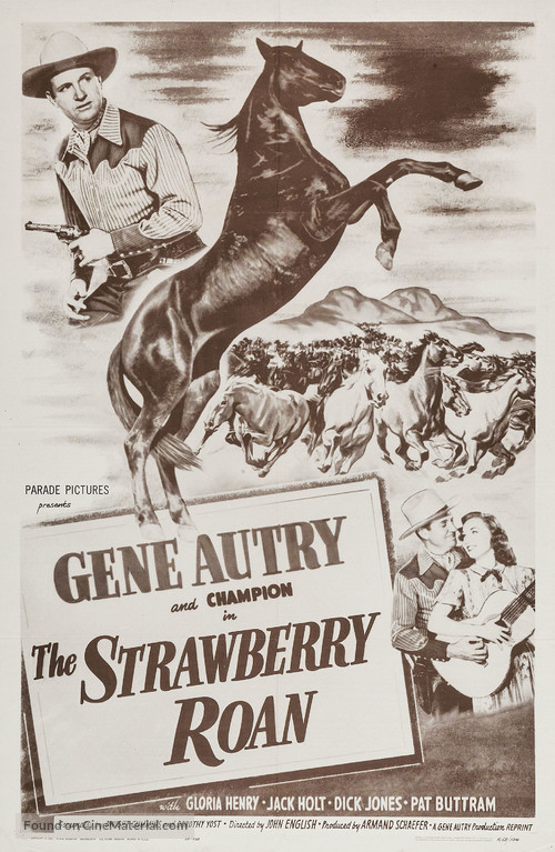 The Strawberry Roan - Re-release movie poster